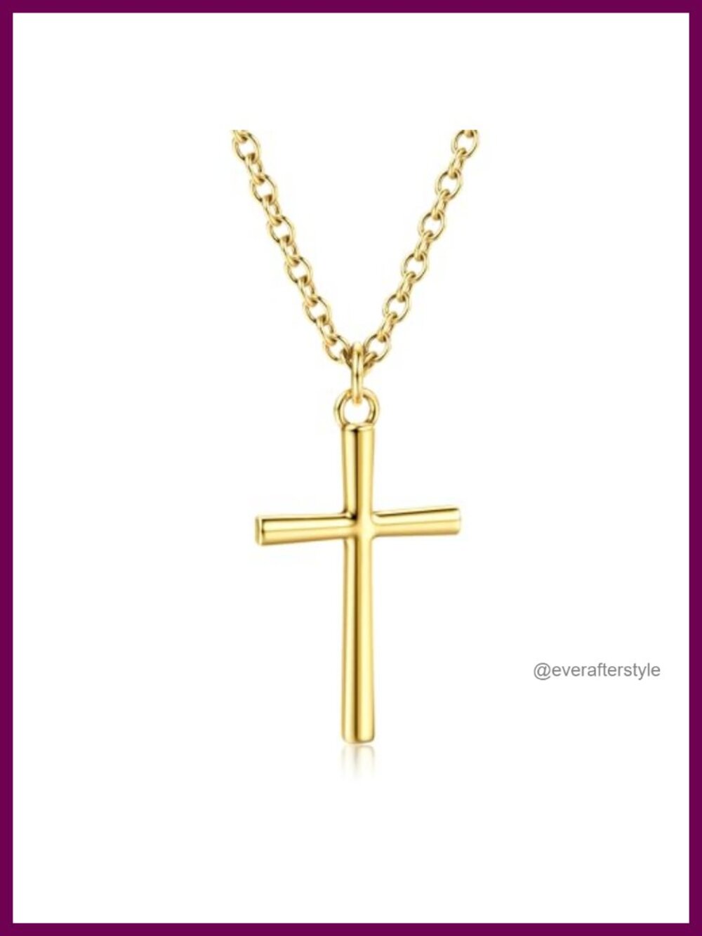 925 Sterling Silver Cross Pendant Necklace Hypoallergenic Jewelry